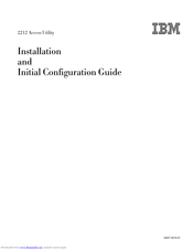 Ibm IBM 2212-40H Installation And Initial Configuration Manual