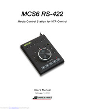 JLCooper Electronics MCS6 RS-422 User Manual