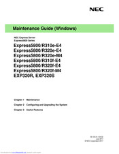 NEC Express5800/R310f-E4 Maintenance Manual