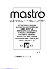 mastro EFB0007 Operating Instructions Manual