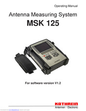 Kathrein MSK 125/MR Operating Manual