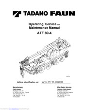 Tadano Faun ATF 80-4 Operating, Service And Maintenance Manual