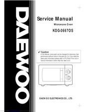 DAEWOO ELECTRONICS KOG-3667OS Service Manual