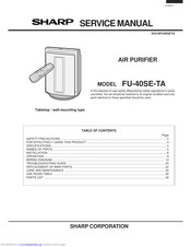 Sharp FU-40SE-TA Service Manual