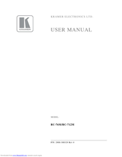 Kramer RC-76M User Manual