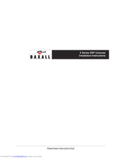 Baxall CDX9772/LV/WF Instalation Instructions