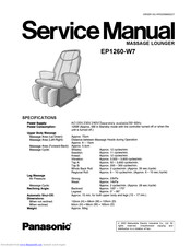 Panasonic EP1260-W7 Service Manual