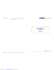 VPEB OC32/NG Manual