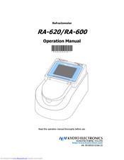 kem RA-600 Operation Manual