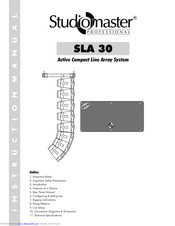 Studiomaster Professional SLA 30 Instruction Manual