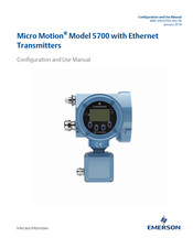 Emerson Micro Motion 5700 Configuration And Use Manual