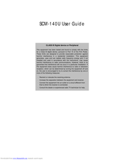 Samsung InfoRanger SCM-140U User Manual