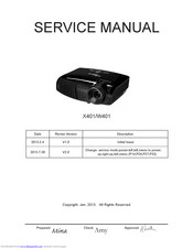 Optoma X401 Service Manual