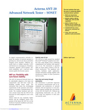 Acterna ANT-20 Configuration Manual