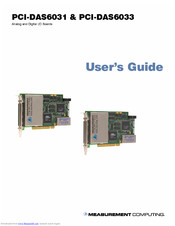 Measurement Computing PCI-DAS6033 User Manual