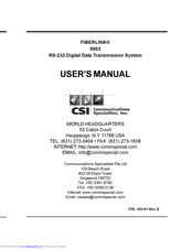 CSI FIBERLINK 5002 User Manual