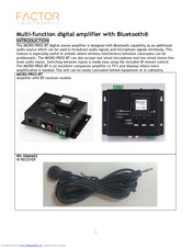 Factor Electronics MICRO-PRO2-BT User Manual
