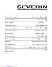 SEVERIN FS 3602 Instructions For Use Manual