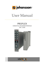 Johansson proflex 5500 User Manual