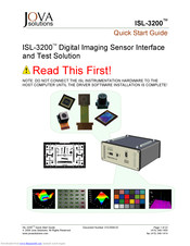 JOVA Solution ISL-3200 Quick Start Manual