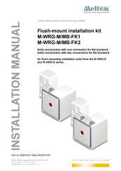 Weltem M-WRG-M/MB-FK1 Installation Manual
