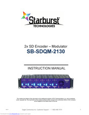 Starburst Technologies SB-SDQM-2130 Instructions Manual