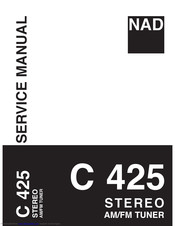 NAD C 425 Service Manual