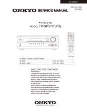 Onkyo tx-sr577b Service Manual