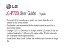 LG LG-P720 User Manual