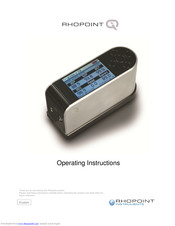 Rhopoint IQ Operating Instructions Manual