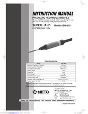 Nitto ASH-900 Instructions Manual