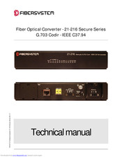 Fibersystem 21-216 Technical Manual