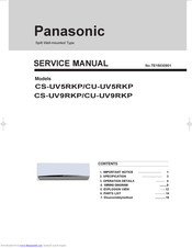 Panasonic CS-UV9RKP Service Manual