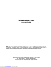 WinSystems PCM-UIO48B Operation Manual