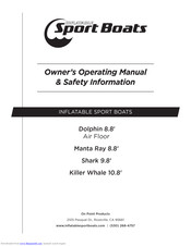 Sport Boats Manta Ray 8.8' Owner's Operating Manual & Safety Information