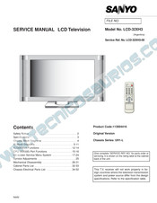 Sanyo LCD-32XH3 Service Manual
