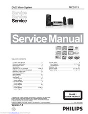 Philips MCD113 Service Manual