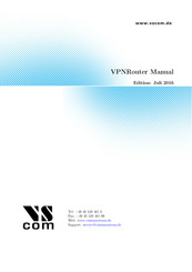 Vision Systems VPNRouter iR 3220 Manual