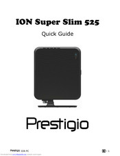 Prestigio ION Super Slim 525 Quick Manual