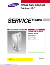 Samsung YP-T7X Service Manual