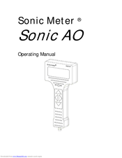 Sonic Meter Sonic AO Operating Manual