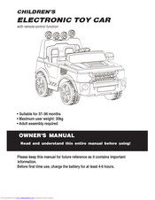 Jiajia JJ012A Owner's Manual