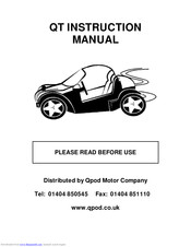 Qpod QT Instructions Manual