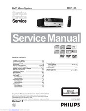 Philips MCD110 Service Manual