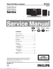 Philips MCD263/98 Service Manual
