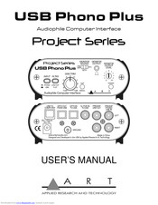 Applied Research and Technology’s USB Phono Plus User Manual