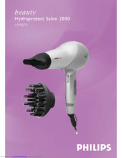 Philips Hydraprotect Salon 2000 User Manual