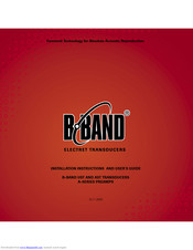 B-band UST Installation Instructions And User Manual