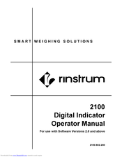 Rinstrum 2100 Operator's Manual