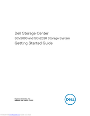 Dell Storage Center SCv2020 Getting Started Manual